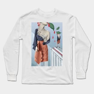 Surreal Fashion Collage Long Sleeve T-Shirt